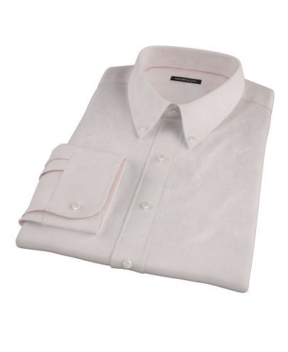 Pink Pinpoint Fitted Dress Shirt 