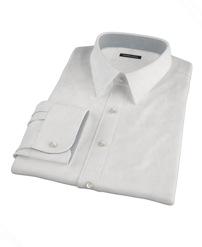 White Pinpoint Men's Dress Shirt 