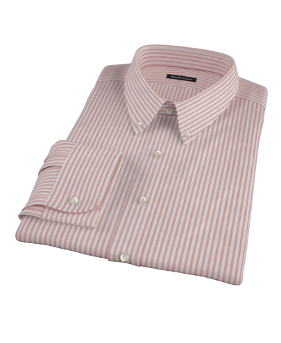 Red Stripe Oxford Men's Dress Shirt 