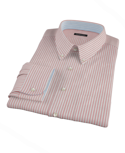 Red Stripe Oxford Custom Dress Shirt 