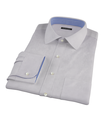 Lavender Pinpoint Fitted Dress Shirt 