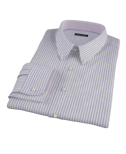 Purple Stripe Oxford Custom Dress Shirt 