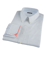 Pale Blue Mini Gingham Men's Dress Shirt 