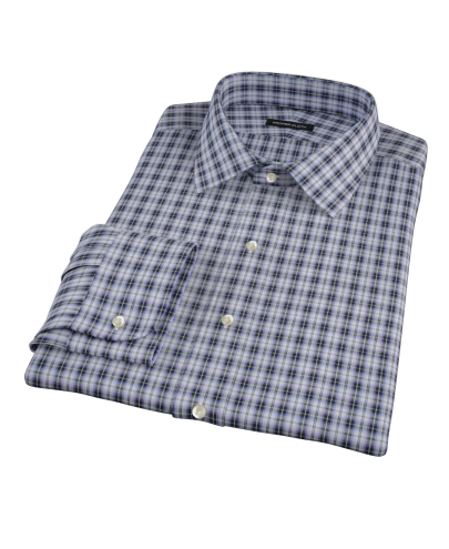 Thompson Street Purple Plaid Men's Dress Shirt 