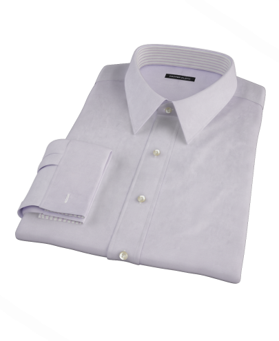 Thomas Mason Lavender Twill Custom Dress Shirt 