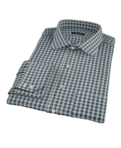 Sullivan Turquoise Plaid Custom Dress Shirt 