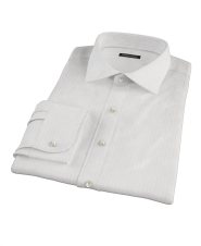 Lavender Stripe Twill Fitted Dress Shirt 