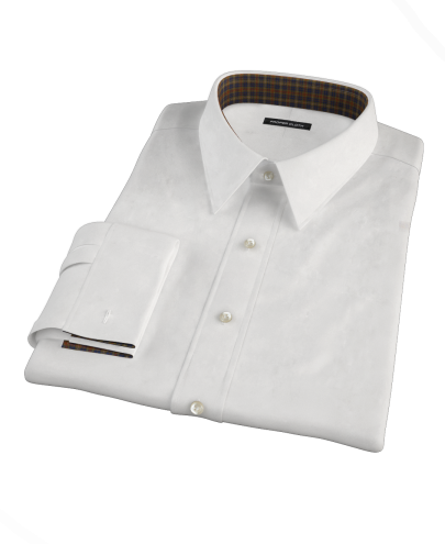 White Pinpoint Men's Dress Shirt 