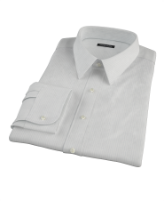 Fine Navy Stripe Twill Custom Dress Shirt 