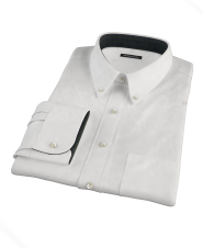 White Pinpoint Custom Dress Shirt 