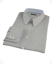 Charcoal End-on-End Men's Dress Shirt 
