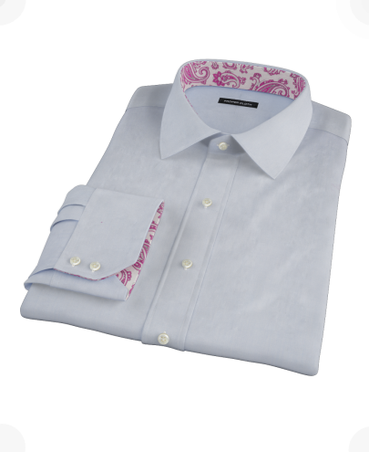 Light Blue End-on-End Men's Dress Shirt 