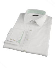 White Pinpoint Custom Dress Shirt 