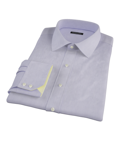 Albini Purple Superfine Stripe Men's Dress Shirt 