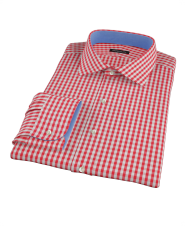 Union Red Gingham Custom Dress Shirt 