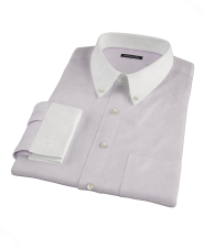 Lavender Broadcloth Fitted Dress Shirt 