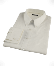 Ecru Pinpoint Men's Dress Shirt 