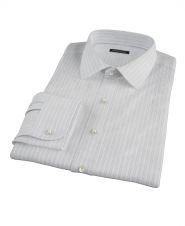 Blue and Green Stripe Custom Dress Shirt 