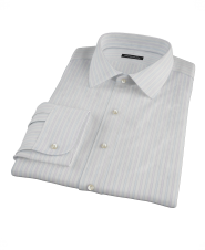 Blue and Lavender Stripe Fitted Dress Shirt 