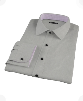 Charcoal End-on-End Men's Dress Shirt 