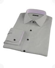 Charcoal End-on-End Men's Dress Shirt 