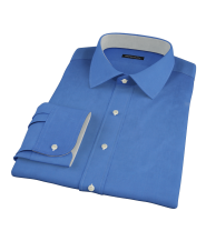 Dark Blue Broadcloth Custom Dress Shirt 