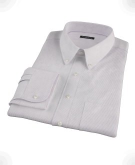 Lavender Mini Grid Fitted Dress Shirt 