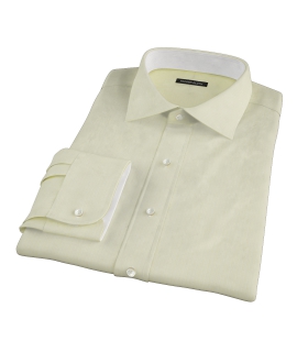 Yellow End-on-End Stripe Custom Dress Shirt 