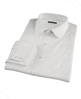White Royal Dobby Custom Dress Shirt 