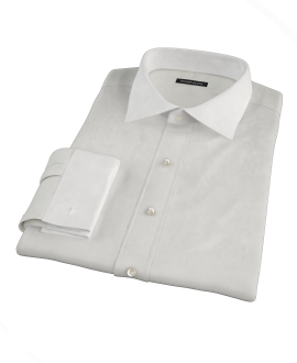 White Phantom Grid Men's Dress Shirt 