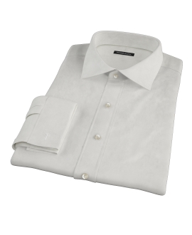 White Phantom Grid Custom Dress Shirt 