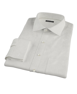 White Phantom Wide Stripe Men's Dress Shirt 
