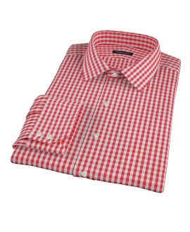 Union Red Gingham Custom Dress Shirt 