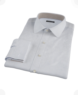 Light Blue Mini Grid Men's Dress Shirt 