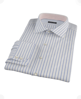 Navy Stripe Men's Dress Shirt 
