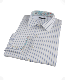 Navy Stripe Custom Dress Shirt 