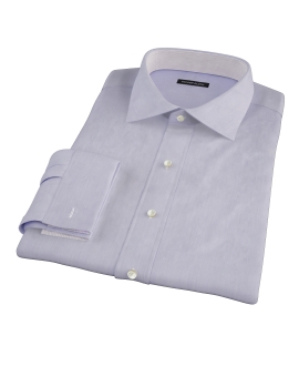 Purple Superfine Stripe Custom Dress Shirt 