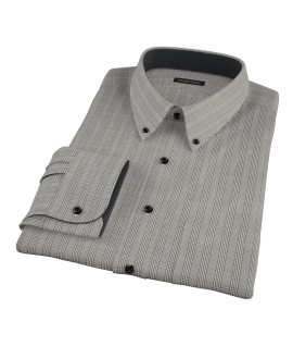 Black Glen Plaid Custom Dress Shirt 