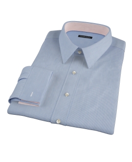 Blue Fine Stripe Fitted Dress Shirt 