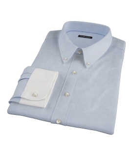 Light Blue Fine Stripe Custom Dress Shirt 