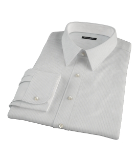 Fine Navy Stripe Twill Custom Dress Shirt 