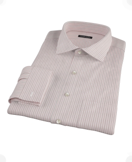 Bordered Pink Stripe Men's Dress Shirt 