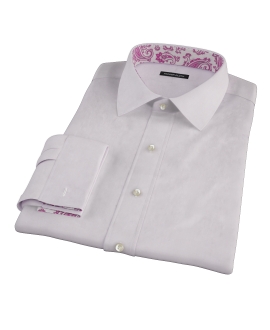 Lavender Broadcloth Fitted Dress Shirt 