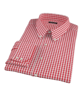 Union Red Gingham Men's Dress Shirt 