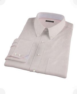 Pink End-on-End Fitted Dress Shirt 