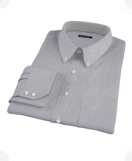 Blue End-on-End Fitted Dress Shirt 