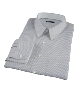 100s Navy Stripe Men's Dress Shirt 
