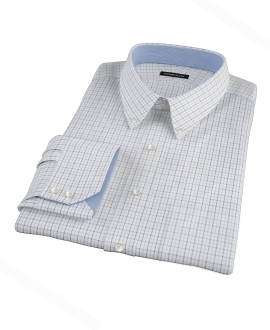 Blue Tattersall Custom Dress Shirt 