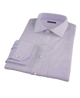 Purple Mini Grid Men's Dress Shirt 
