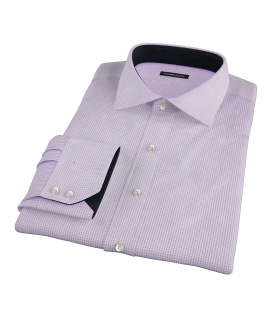 Lavender Small Grid Men's Dress Shirt 